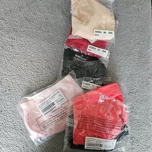 2 Lace Criss Cross Soft Cup Bras & 4 instant shaping bras (size 50B)